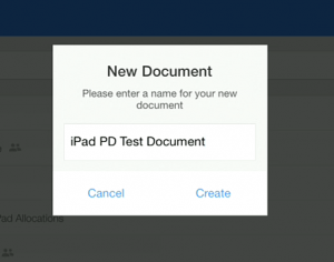 New Document iPad PD Test Document
